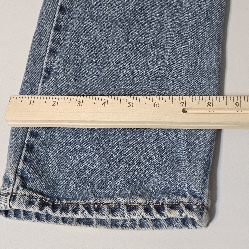 VTG Levis 505 Jeans Men's 34X30 Y2K Light Wash Denim MADE IN USA - Picture 11 of 13